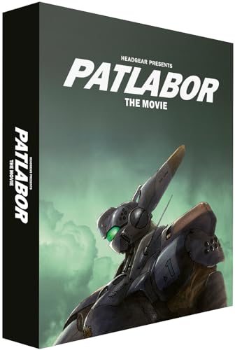 Blu-ray case for “Patlabor: The Movie” featuring a robotic figure.
