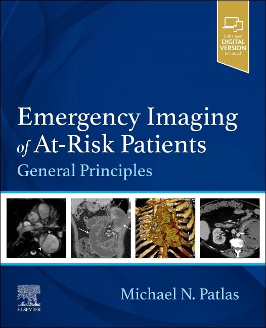 Book cover: "Emergency Imaging of At-Risk Patients" with medical scans.