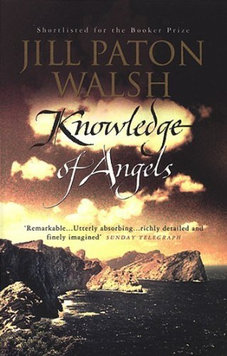 Book cover: “Knowledge of Angels” by Jill Paton Walsh, coastal scene.