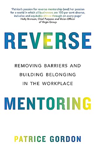Book cover for “Reverse Mentoring” by Patrice Gordon, with colorful stripes.