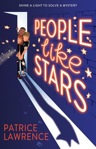 Book cover: three young people and glowing text, “People Like Stars.”