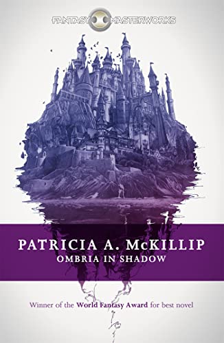 Book cover: fantastical city floating above a purple and white landscape.