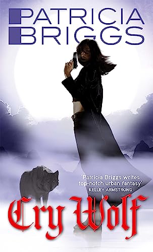 Book cover: woman with gun, wolf, and moonlit, stormy background.