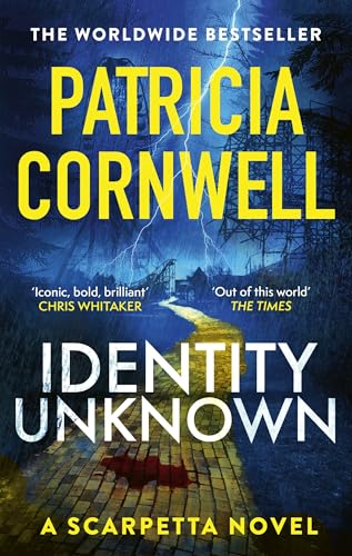 Book cover for "Identity Unknown" by Patricia Cornwell, stormy scene.
