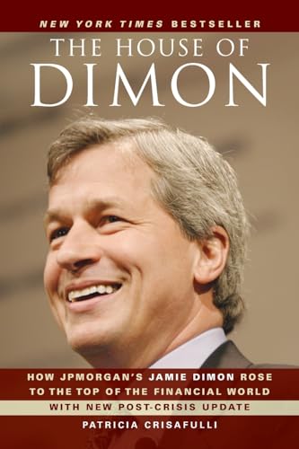 Book cover featuring a portrait of Jamie Dimon, CEO of JPMorgan Chase.