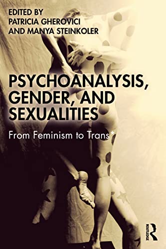 Book cover for “Psychoanalysis, Gender, and Sexualities” with abstract figures.