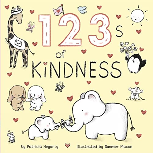 Children’s book cover with colorful animal illustrations and large red numbers.