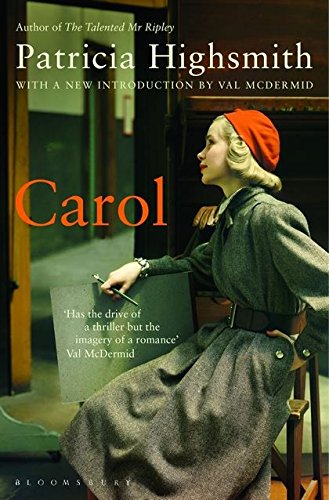 Book cover: "Carol" by Patricia Highsmith, featuring a woman in a red hat.