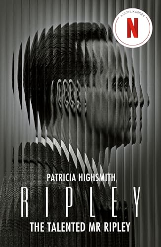 Book cover for "Ripley" featuring a distorted profile of a man in a suit.