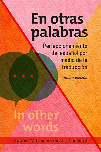 Book cover: "En otras palabras" – Spanish language learning through translation.