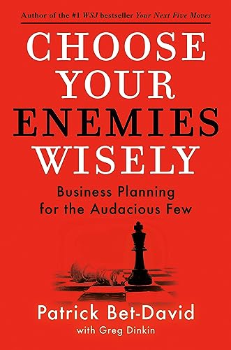 Book cover: red background, bold white text, chess piece, author name.