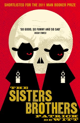Book cover featuring a skull wearing two cowboy hats against a red background.