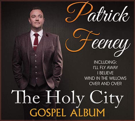 CD cover for Patrick Feeney’s “The Holy City” gospel album, featuring his portrait.