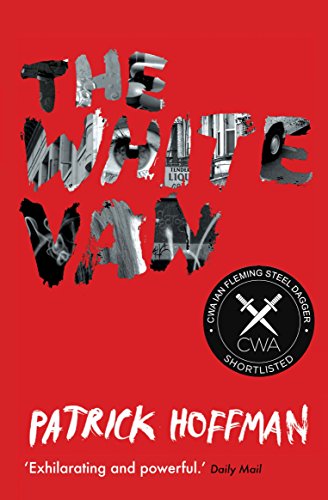 Book cover: "The White Van" by Patrick Hoffman, with fragmented imagery.
