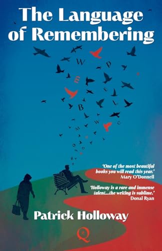 Book cover showing a person sitting on a bench with birds and letters flying upward.