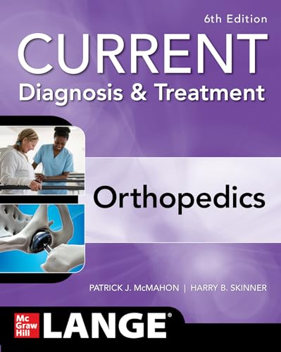 Book cover: "Current Diagnosis & Treatment Orthopedics," sixth edition, with medical imagery.