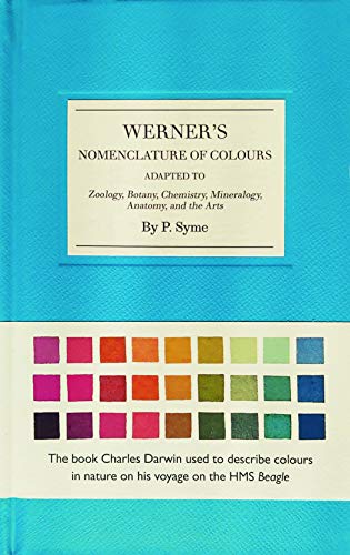 Blue book cover with color swatches, titled "Werner's Nomenclature of Colours.