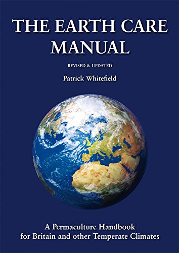 Book cover of The Earth Care Manual by Patrick Whitefield featuring a globe image.