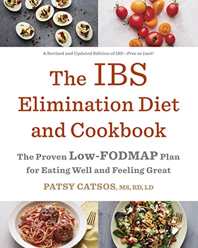 Book cover for The IBS Elimination Diet and Cookbook by Patsy Catsos.