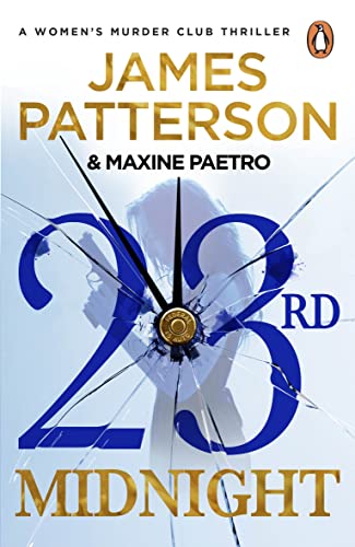 Book cover with large blue “23” and cracked glass imagery.