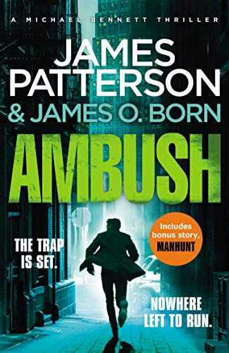Book cover showing a man running down a dark, narrow city alleyway.