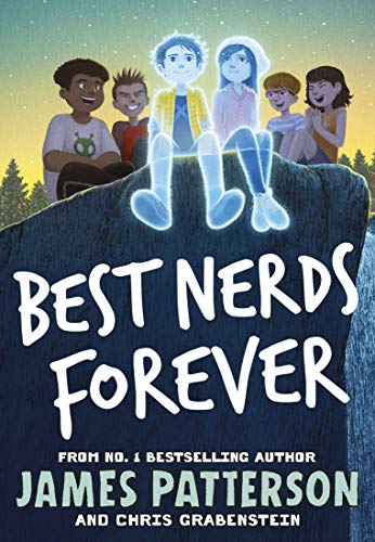Book cover: group of children, some ghostly, on a rocky hill.