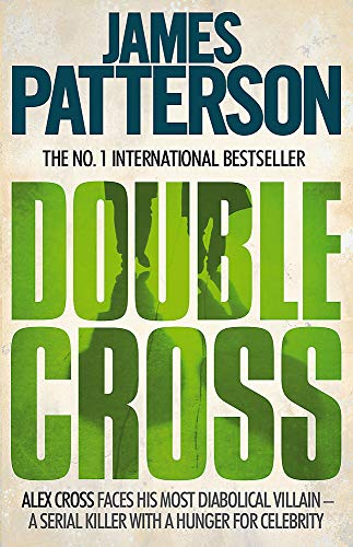 Book cover of Double Cross by James Patterson with large green text on beige.