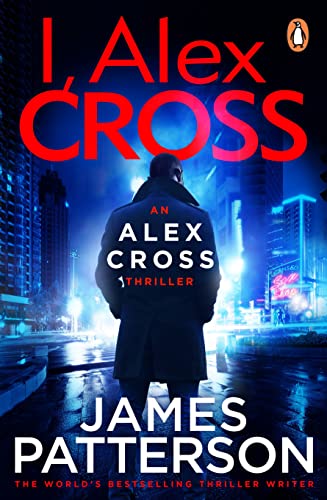 Book cover: “I, Alex Cross” by James Patterson, featuring a silhouetted figure.