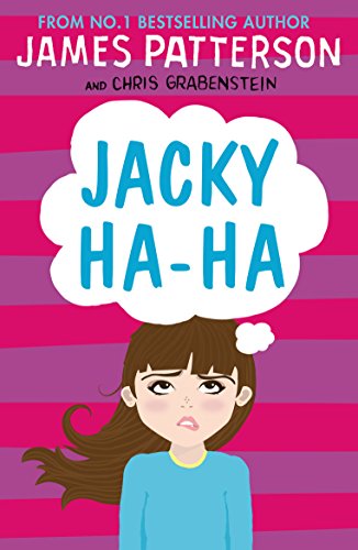 Book cover: "JACKY HA-HA" with a girl’s illustration and pink stripes.