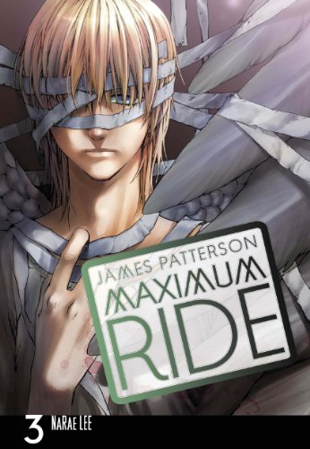 A manga cover shows a blonde-haired character with bandaged eyes and large feathered wings.