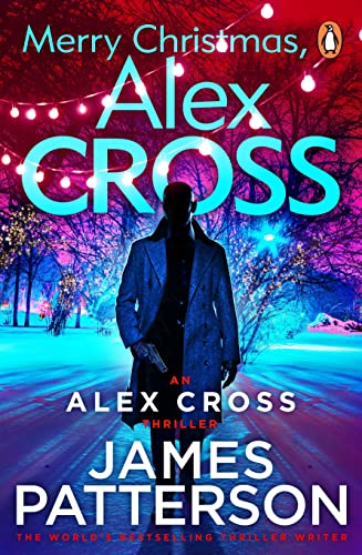Book cover: "Merry Christmas, Alex Cross" featuring a silhouetted man in a coat.