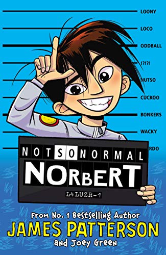 Book cover: cartoon boy with messy hair, "Not So Normal Norbert" title.