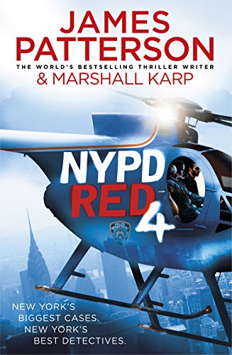 Book cover: NYPD Red 4 with a police helicopter and city skyline.