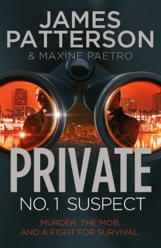 Book cover: "Private No. 1 Suspect" with binoculars and city view.