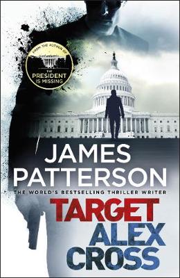 "Book cover with man holding gun, US Capitol building in the background, dark sky."