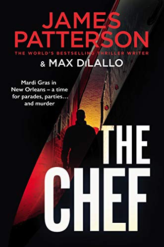 Book cover: silhouetted figure, red accents, large white text “THE CHEF”.