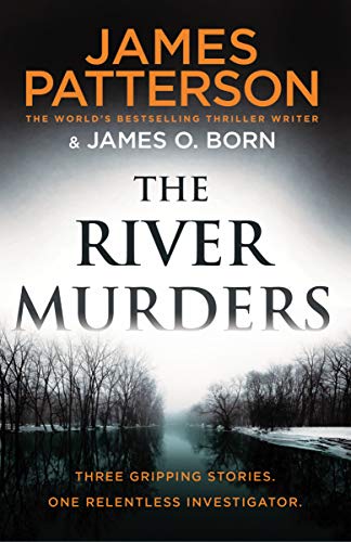 Book cover for The River Murders featuring a dark, misty river scene with trees.