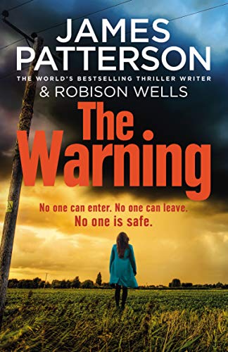Book cover: “The Warning” with a lone figure in a field.