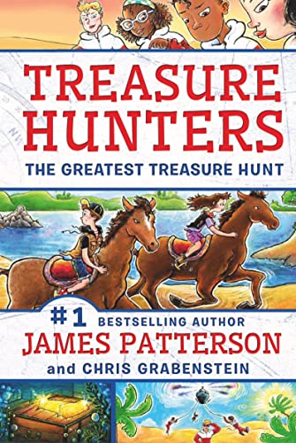 Book cover for Treasure Hunters: The Greatest Treasure Hunt featuring children and horses.
