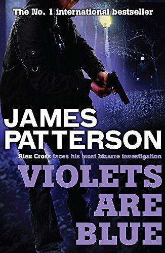 Book cover: man with gun, dark purple and blue tones, "Violets are Blue.