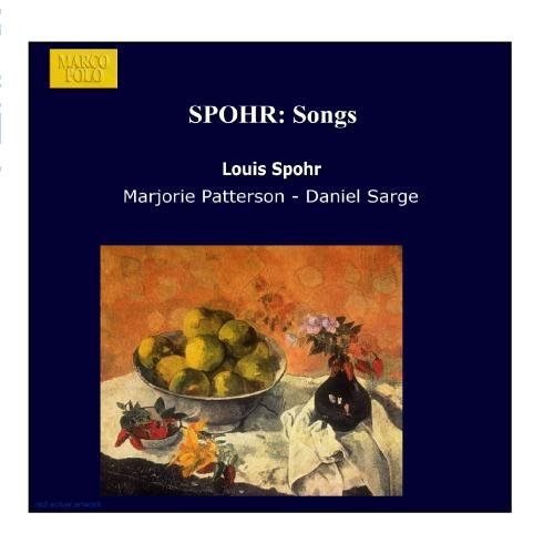 CD cover for Spohr’s “Songs” featuring a still life painting of fruit.