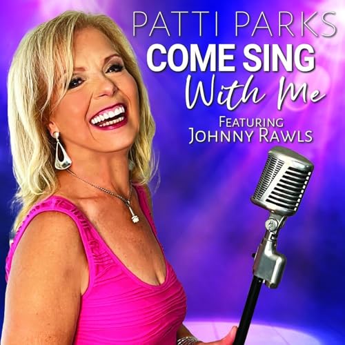 Patti Parks album cover featuring a smiling woman and microphone.