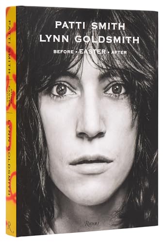 Black and white close-up portrait of Patti Smith on a book cover.