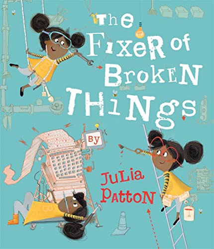 Book cover with two young girls fixing mechanical objects.