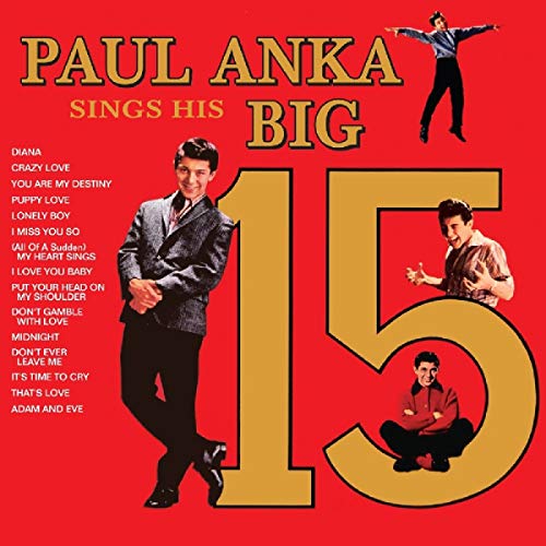 CD case with Paul Anka's name and title in bold, colorful font on front cover.