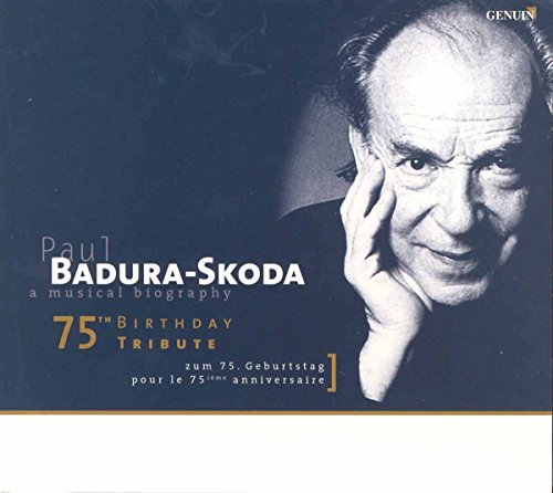 CD cover featuring a portrait of pianist Paul Badura-Skoda with 75th birthday tribute text.