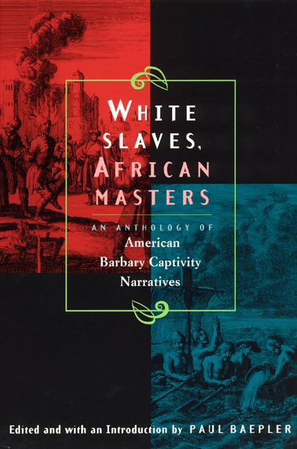 Book cover: “White Slaves, African Masters” with historical imagery.