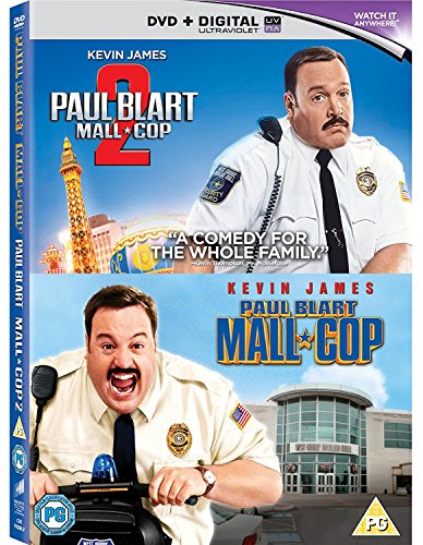 DVD cover for "Paul Blart - Mall Cop 1 & 2" featuring Kevin James.
