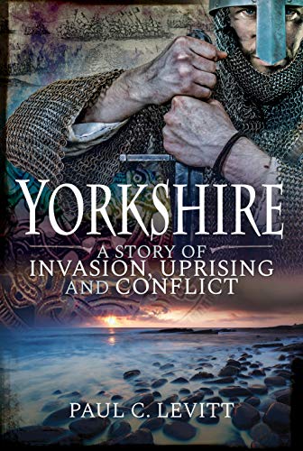Book cover depicting a warrior in chainmail holding a sword, Yorkshire title.