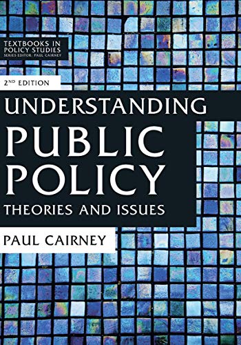 Book cover: "Understanding Public Policy" second edition, blue mosaic background.